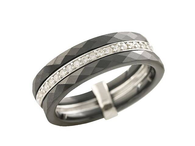 Серебряное кольцо SilverBreeze с керамикой 18.5 (1223635)