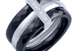 Серебряное кольцо SilverBreeze с керамикой 18.5 (1903919)