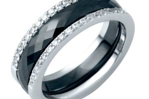 Серебряное кольцо SilverBreeze с керамикой 18 размер (1214503)