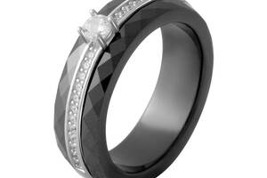 Серебряное кольцо SilverBreeze с керамикой (2070030) 18 размер