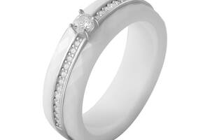 Серебряное кольцо SilverBreeze с керамикой (2070061) 16.5 размер