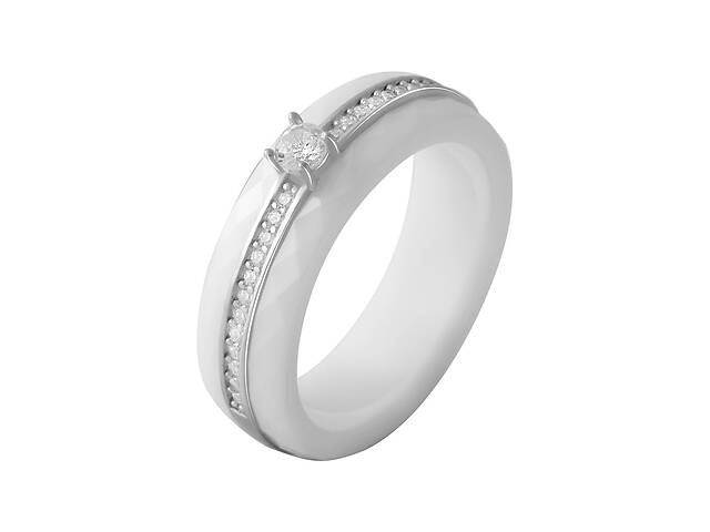 Серебряное кольцо SilverBreeze с керамикой (2070061) 18 размер