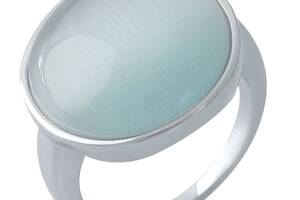 Серебряное кольцо SilverBreeze с кошачьим глазом 18.469ct (1975091) 17.5