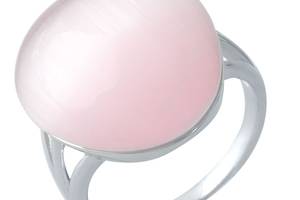 Серебряное кольцо SilverBreeze с кошачим глазом (1975343) 17.5 размер