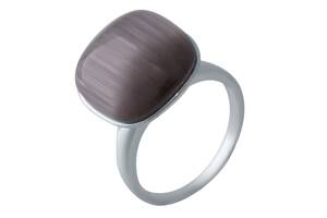 Серебряное кольцо SilverBreeze с кошачим глазом (2022879) 17.5