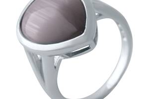 Серебряное кольцо SilverBreeze с кошачьим глазом (2026310) 18