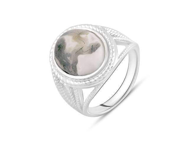 Серебряное кольцо SilverBreeze с натуральным агатом (2120988) 18.5