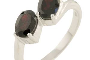 Серебряное кольцо SilverBreeze с натуральным гранатом (0563138) 17.5