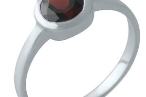 Серебряное кольцо SilverBreeze с натуральным гранатом 1.025ct (1133354) 16.5 размер