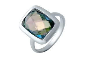 Серебряное кольцо SilverBreeze с натуральным мистик топазом 18 размер (2043478)