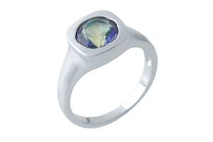 Серебряное кольцо SilverBreeze с натуральным мистик топазом 1972281 17.5 размер