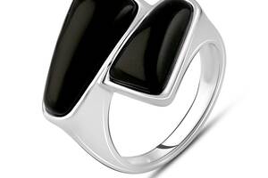 Серебряное кольцо SilverBreeze с натуральным ониксом 9.286ct (2129325) 17.5
