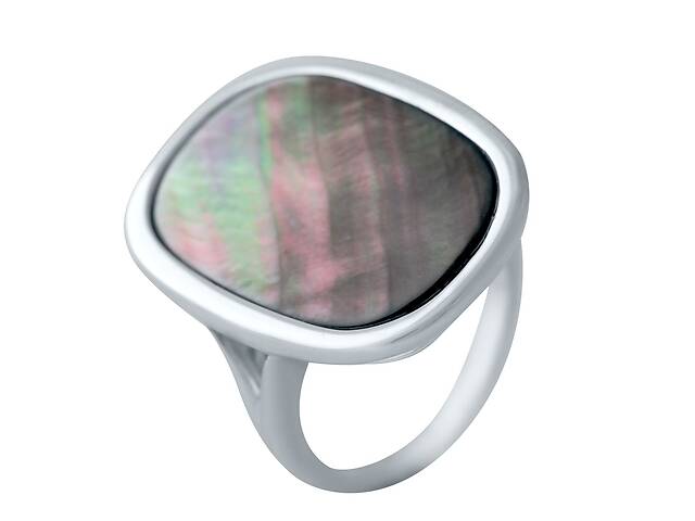 Серебряное кольцо SilverBreeze с натуральным перламутром 3.4ct (2041863) 17 размер