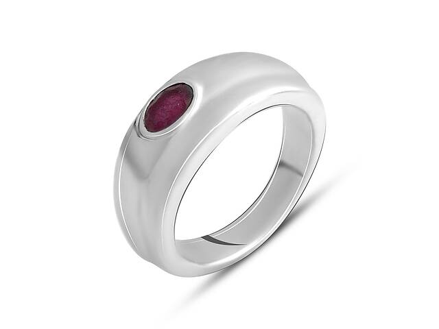 Серебряное кольцо SilverBreeze с натуральным рубином 0.4ct (2140450) 17.5