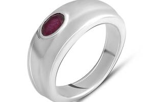Серебряное кольцо SilverBreeze с натуральным рубином 0.4ct (2140450) 18.5