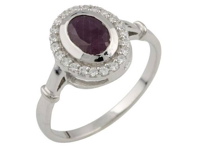 Серебряное кольцо SilverBreeze с натуральным рубином 1.405ct (1087992) 16.5 размер