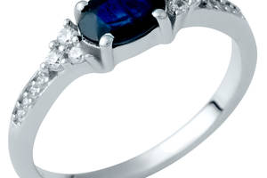 Серебряное кольцо SilverBreeze с натуральным сапфиром 0.95ct (1938249) 18.5