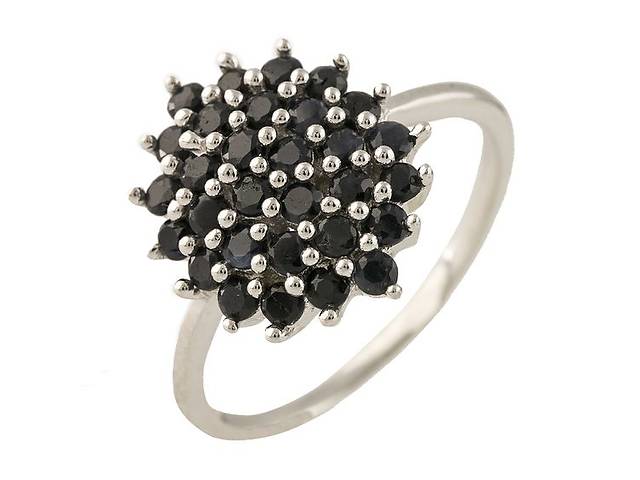 Серебряное кольцо SilverBreeze с натуральным сапфиром 17 (1239216)