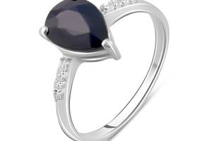 Серебряное кольцо SilverBreeze с натуральным сапфиром 2.325ct (2098102) 17.5