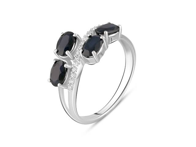 Серебряное кольцо SilverBreeze с натуральным сапфиром 2.417ct (2104858) 18