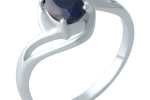 Серебряное кольцо SilverBreeze с натуральным сапфиром (2000495) 18 размер