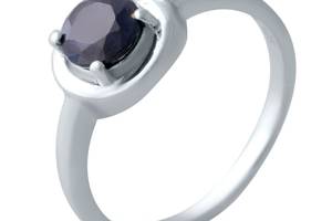 Серебряное кольцо SilverBreeze с натуральным сапфиром (2021834) 18.5
