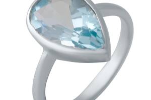 Серебряное кольцо SilverBreeze с натуральным топазом 17 размер (2043942)