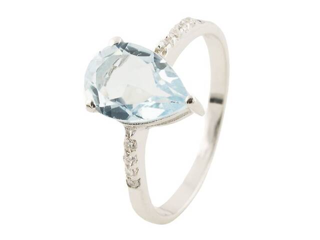 Серебряное кольцо SilverBreeze с натуральным топазом 2.362ct (0513607) 18.5