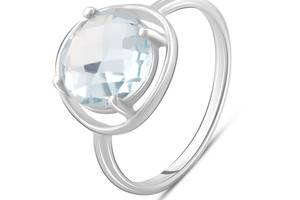 Серебряное кольцо SilverBreeze с натуральным топазом 3.713ct (2089513) 18