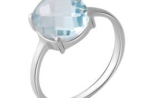 Серебряное кольцо SilverBreeze с натуральным топазом 5.613ct (2049425) 17.5 размер