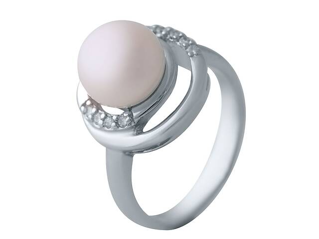 Серебряное кольцо SilverBreeze с натуральным жемчугом 16.5 размер (2041283)