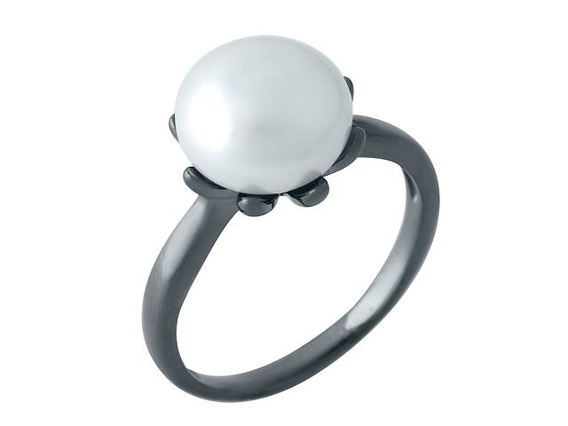 Серебряное кольцо SilverBreeze с натуральным жемчугом 18.5 размер (1956984)