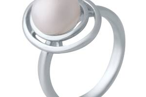 Серебряное кольцо SilverBreeze с натуральным жемчугом (2038085) 16.5 размер