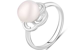 Серебряное кольцо SilverBreeze с натуральным жемчугом 4.65ct (2122449) 18.5