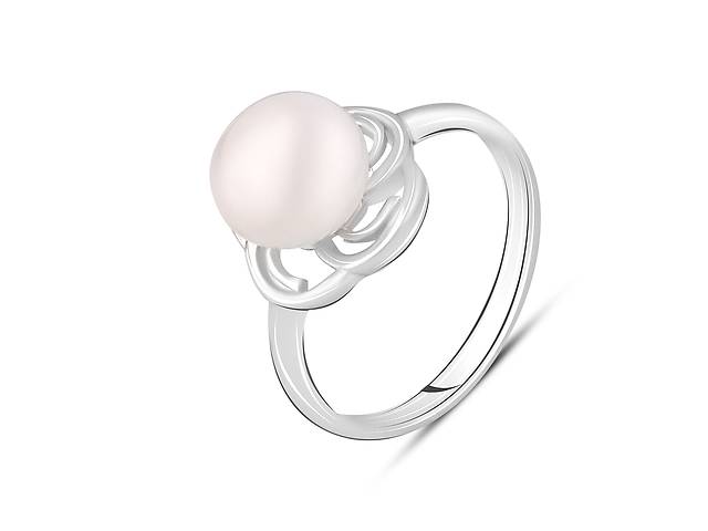 Серебряное кольцо SilverBreeze с натуральным жемчугом 4.65ct (2122449) 18.5