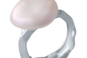 Серебряное кольцо SilverBreeze с натуральным жемчугом барочным (2041955) 18.5 размер