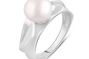 Серебряное кольцо SilverBreeze с натуральным жемчугом барочным (2098713) 18.5