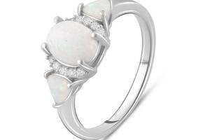 Серебряное кольцо SilverBreeze с опалом 0.508ct (2085133) 17.5