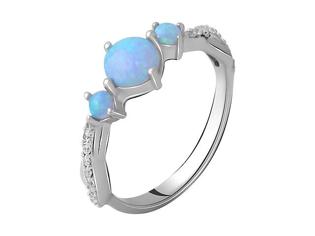 Серебряное кольцо SilverBreeze с опалом 0.733ct (2060963) 18 размер
