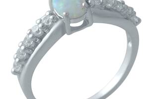 Серебряное кольцо SilverBreeze с опалом 2009382 17 размер