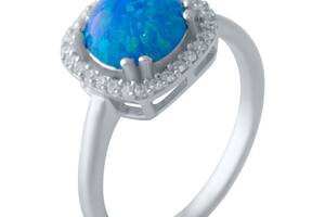 Серебряное кольцо SilverBreeze с опалом 2024293 17 размер