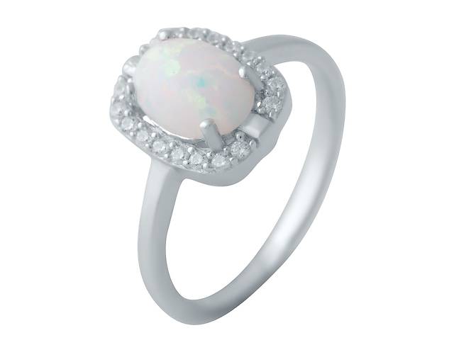 Серебряное кольцо SilverBreeze с опалом (2040354) 18 размер