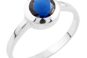 Серебряное кольцо SilverBreeze с сапфиром nano 0.638ct (1509791) 17.5 размер