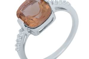 Серебряное кольцо SilverBreeze с Султанит султанитом (2020080) 17.5 размер