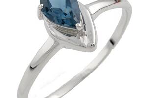 Серебряное кольцо SilverBreeze с топазом Лондон Блю (0463506) 18.5