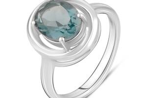 Серебряное кольцо SilverBreeze с топазом Лондон Блю 2.263ct (2125181) 17.5