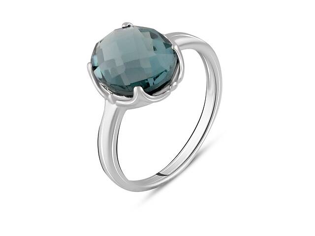 Серебряное кольцо SilverBreeze с топазом Лондон Блю 4.05ct (1655276) 17.5
