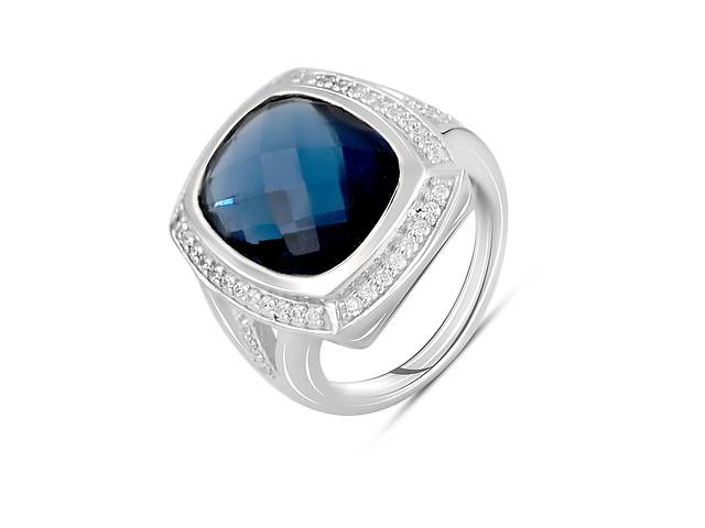 Серебряное кольцо SilverBreeze с искуственным танзанитом nano 8.794ct (2111580) 18.5