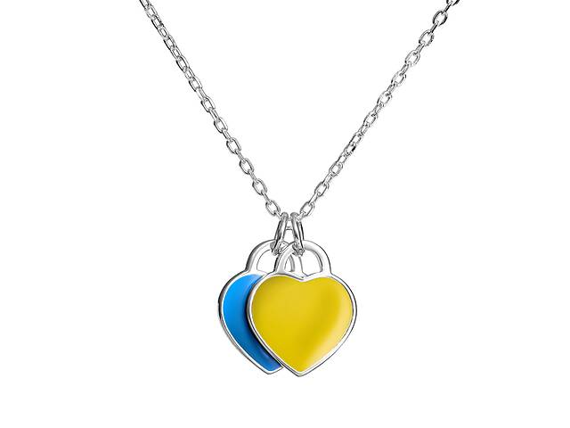Серебряное ожерелье HitSilver Из Украины в сердце