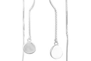 Серебряные серьги Silver Breeze без камней (1584033)